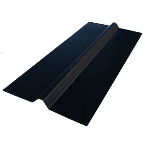 Heavy Duty Universal Opaque Black PVC Roof Ridge Capping UniRidge - Universal Roofing Verge Capping