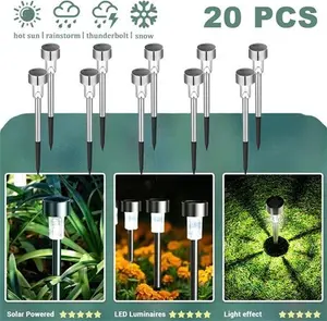 Solar Outdoor Lights Garden Lamp Solar Powered Waterproof Landscape Path Outdoor For Yard Backyard