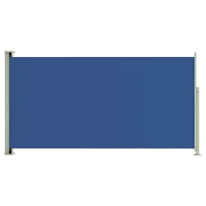 Berkfield Patio Retractable Side Awning 160x300 cm Blue