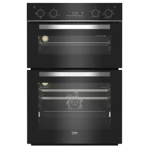 Beko BBDQF24300B Built-in Double Oven - Black