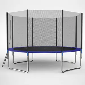 Galactica Trampoline Set 12 FT Round Outdoor Safety Net Enclosure Ladder