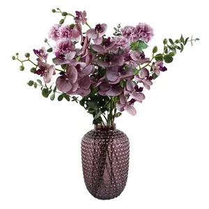 80cm Berry Burst Vase Artificial Orchids and Foliage