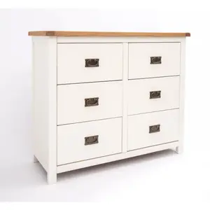 Lovere 6 Drawer Chest of Drawers Bras Drop Handle