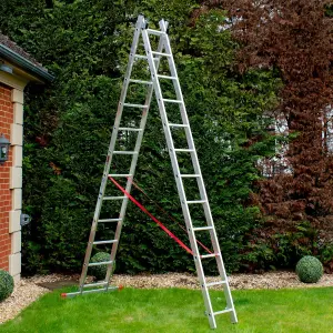 12 Rung Home Master 2 Section Combination Ladder