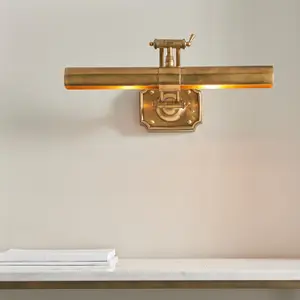 Luminosa Winchester 2 Light Picture Wall Light Lamp Brass, LED E14