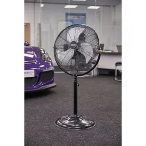 Draper  230V Pedestal Fan, 18"/450mm, 120W 70429