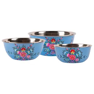 BillyCan - Picnic Bowl Set - Ocean Pansy - 3pc