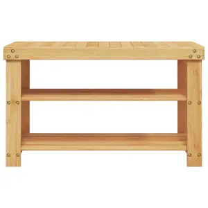 Shoe Rack 3-Tier 70x27.5x45 cm Bamboo