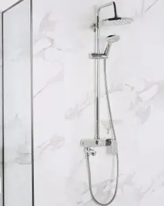 Mixer Shower Set with Rainshower GURARA Silver