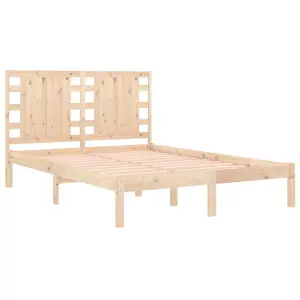 Berkfield Bed Frame Solid Wood Pine 120x200 cm