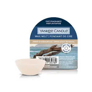 Yankee Candle Wax Melt Single Amber & Sandalwood