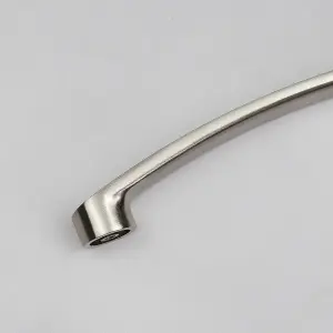 Nickel Kitchen Cupboard Handle Brushed Silver Bar 160mm Hole Centres