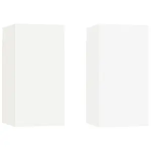 Berkfield TV Cabinets 2 pcs White 30.5x30x60 cm Engineered Wood