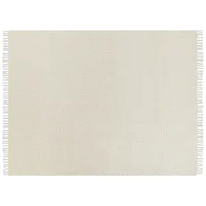 Blanket MALU Cotton 150 x 200 cm Light Beige