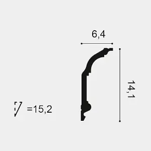 Orac Decor C339F Flexible Cotwold Medium Cornice - 2 Metres