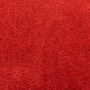 Rug OVIEDO Short Pile Red 160x160 cm