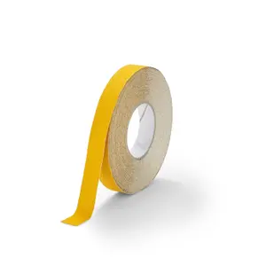 Conformable Non Slip Tape - Aluminium Foil Backing for Irregular Surfaces by Slips Away - Yellow 25mm x 18.3m