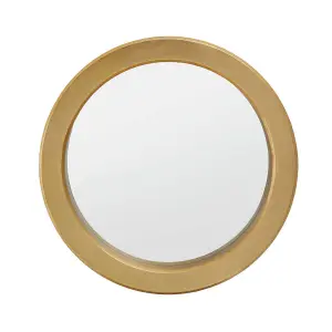 Interiors By Premier Elegant Round Wall Mirror, Versatile Slim Mirror, Easily Maintained Wall Mirror, Compact Mirror for Home