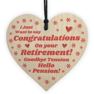 Novelty Retirement Gift for Him Her Colleague Good Luck Leaving Gift Keepsake Heart