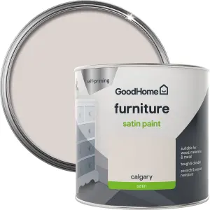 GoodHome Calgary Satin Furniture paint, 500ml