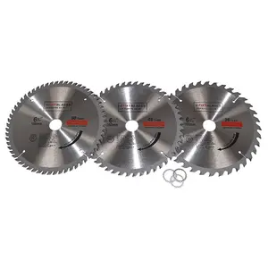 Circular Saw Blades 160mm x 20mm TCT Tungsten Carbide Teeth 36 48 and 60 Tooth Triple Pack by Ufixt