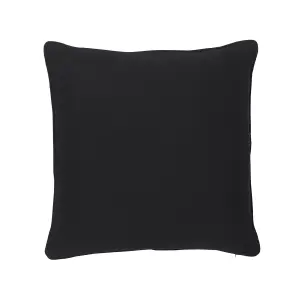 Delhi Black & white Patterned Indoor Cushion (L)50cm x (W)50cm