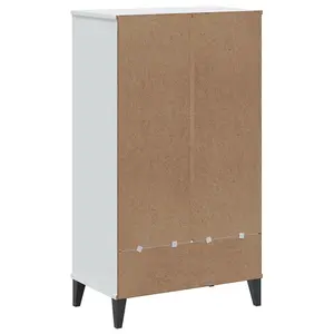 Berkfield Shoe Cabinet VIKEN White Engineered Wood