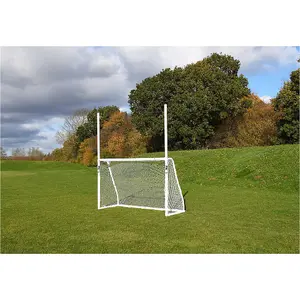 8 x 5 Feet GAA Match Approved Goal Posts & Net - All Weather Outdoor Rated