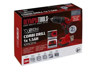 Olympia Power Tools - X20S™ Combi Drill 20V 1 x 1.5Ah Li-ion