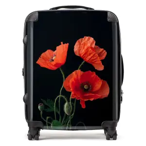 Poppies Design  Suitcase - Large