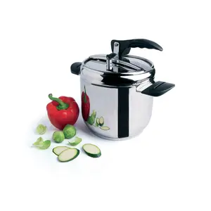 Excelsa Professional Stainless Steel Pressure Cooker 28 cm H x 22 cm W x 22 cm D