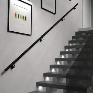 Matt Black Stair Handrail Kit - 3.6m X 40mm