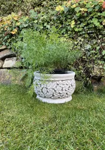 Ornate Flower and Leaf design Planter