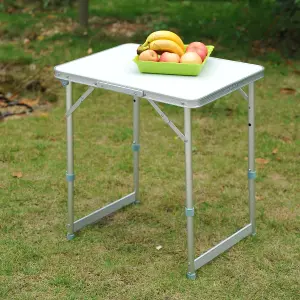 Outsunny Garden Outdoor Camping Aluminium Table Portable Folding Picnic Table