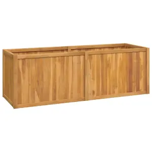 Berkfield Raised Bed 150x50x50 cm Solid Wood Teak