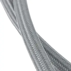 Flomasta Grey Flexible Hose M10, (L)0.3m 10mm x (Dia)14.5mm 27L/min