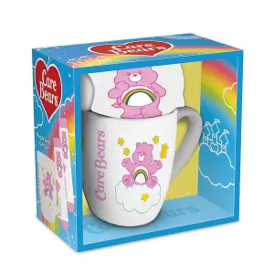 Care Bears Cheer Bear Mug and Sock Set White/Pink (One Size)