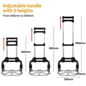 Yaheetech Folding Hand Trolley for Luggage