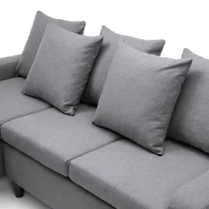 Napoli Reversible Corner Sofa in Dark Grey