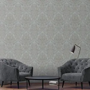 Galerie The New Design Book Gold Damask Embossed Wallpaper