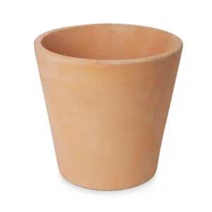 Verve Matt White washed White washed Terracotta Plant pot (Dia) 35cm, (H)33cm, 28L