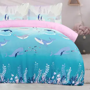 Smart Living Luxury Soft & Reversible Winter Wonderland Arctic Animals Duvet with Pillowcase