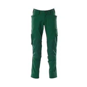 Mascot Accelerate Stretch Trousers with Kneepad Pockets - Green   (30.5) (Leg Length - Regular)