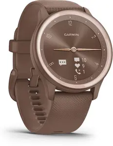 Garmin Vivomove Sport Brown Silicone Strap Smartwatch