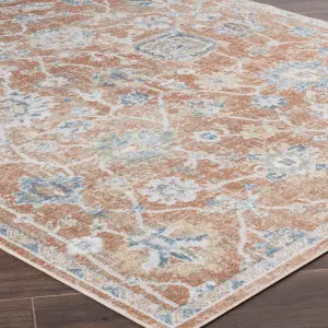 RUBY Machine Washable Vintage Area Rug 160 x 213 cm