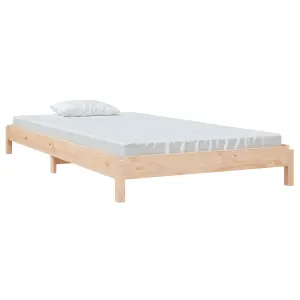 Berkfield Stack Bed 100x200 cm Solid Wood Pine