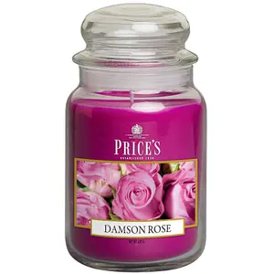 Prices Candles Large Glass Jar Damson Rose 150 Hours Burn Time Prices Candles