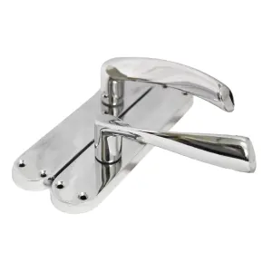 Monja Astrid Door Handles Arched Lever Polished Chrome Latch