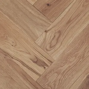 GoodHome Visby Blonde Natural Oak Solid wood flooring Sample