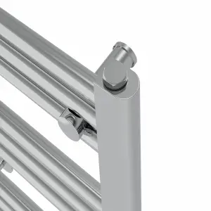 Right Radiators Prefilled Electric Straight Heated Towel Rail Bathroom Ladder Warmer Rads - Chrome 600x400 mm